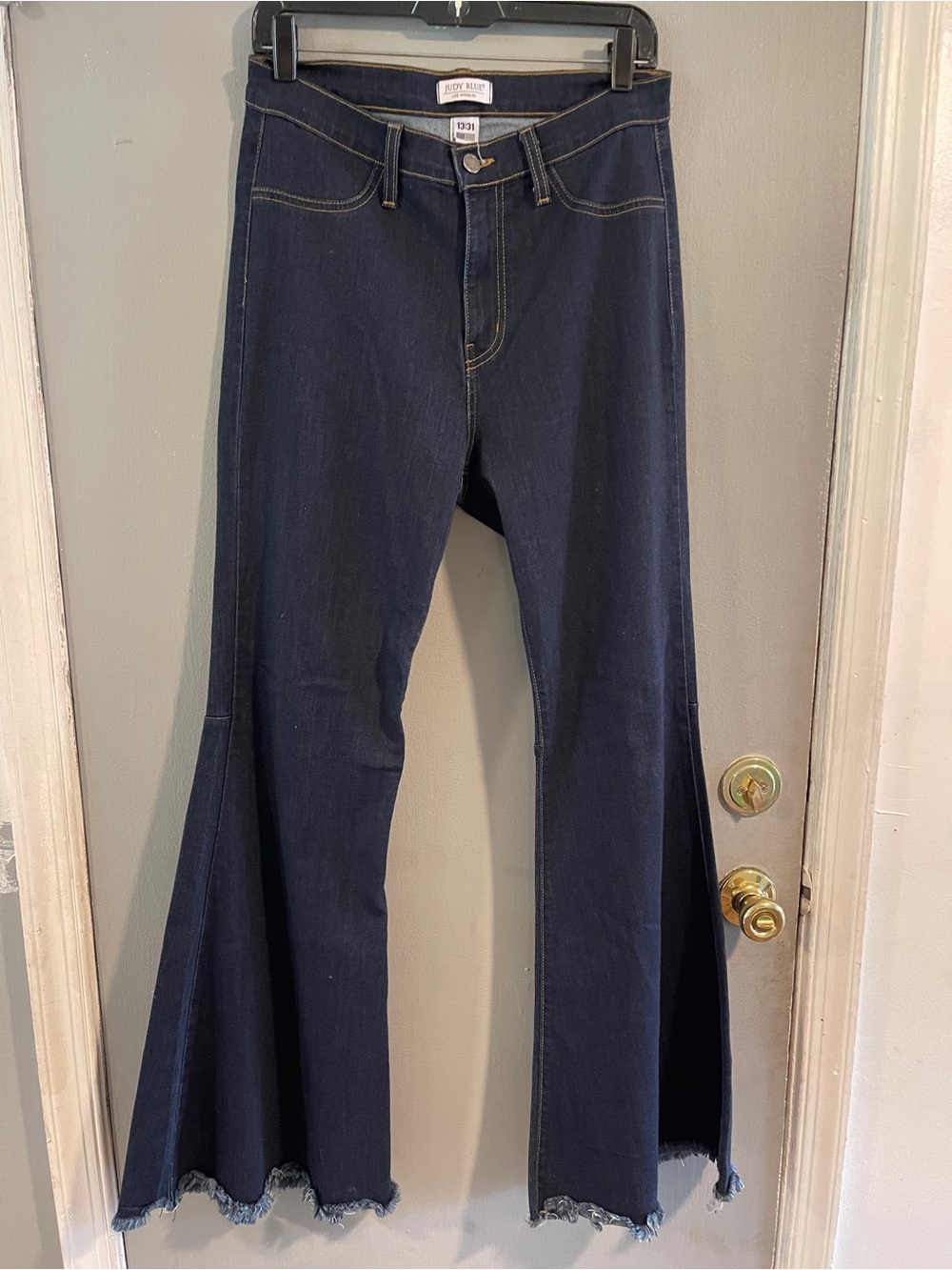 Judy Blue Jeans Womens Size 13/31 High-Rise Super Flare Stretch USA Made Denim